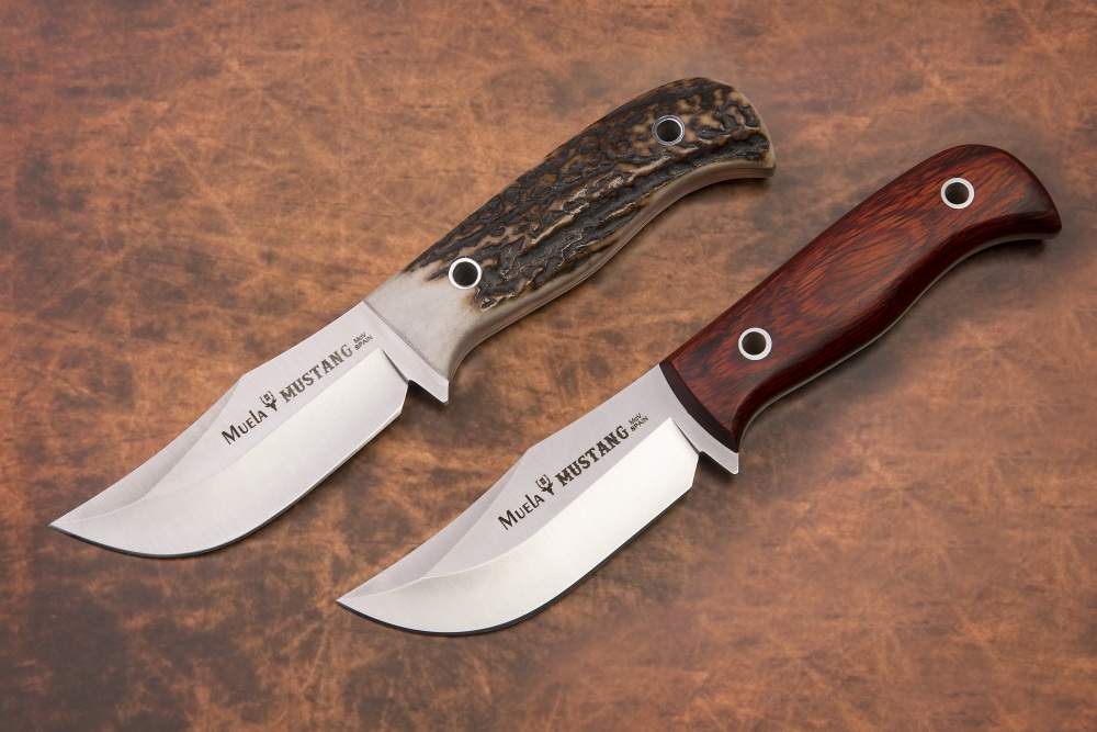 MUSTANG, nuevos modelos de cuchillo enterizos Muela, en acero acero MOVA (1.4116)